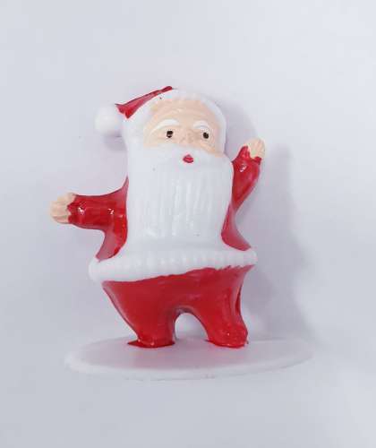 Santa Plastic Cake Topper - Click Image to Close